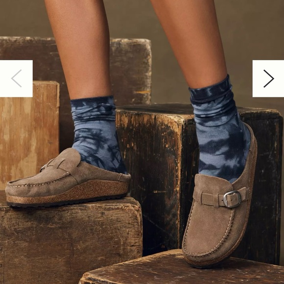 Birkenstock Buckley Suede Clogs - Picture 1 of 4